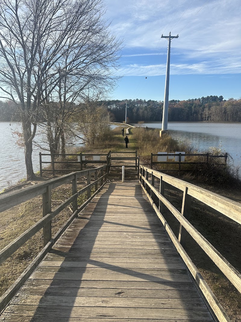 NC Mountains To Sea Trail Falls Lake Little Lick Creek Bridge — Hiking with Kids in Durham